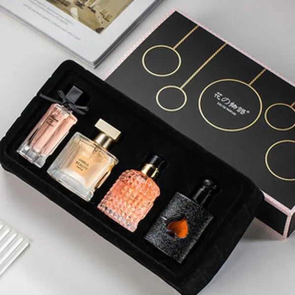 Floralverse Perfume Gift Box: a Fresh, Long-Lasting, and Delicate Floral Fragrance Collection 4-Piece