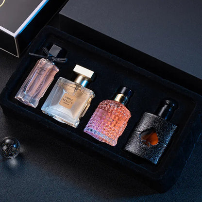 Floralverse Perfume Gift Box: a Fresh, Long-Lasting, and Delicate Floral Fragrance Collection 4-Piece